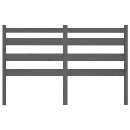 Kopfteil Grau 186x4x100 cm Massivholz Kiefer