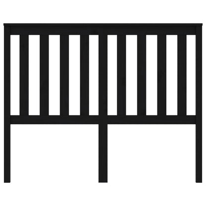 Kopfteil Schwarz 126x6x101 cm Massivholz Kiefer