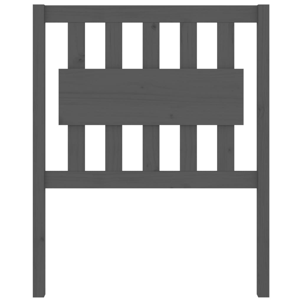 Kopfteil Grau 80,5x4x100 cm Massivholz Kiefer