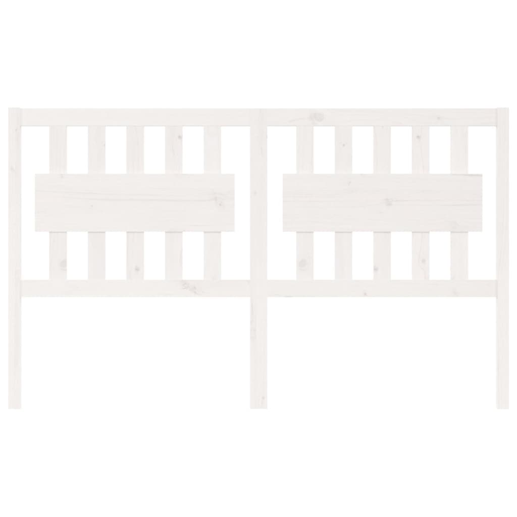 Kopfteil Weiß 155,5x4x100 cm Massivholz Kiefer