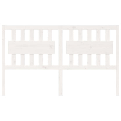 Kopfteil Weiß 155,5x4x100 cm Massivholz Kiefer