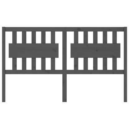 Bett-Kopfteil Grau 165,5x4x100 cm Massivholz Kiefer