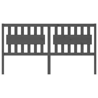 Kopfteil Grau 185,5x4x100 cm Massivholz Kiefer