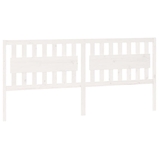 Kopfteil Weiß 205,5x4x100 cm Massivholz Kiefer