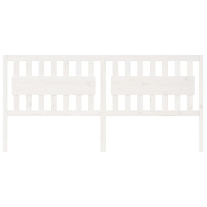 Kopfteil Weiß 205,5x4x100 cm Massivholz Kiefer