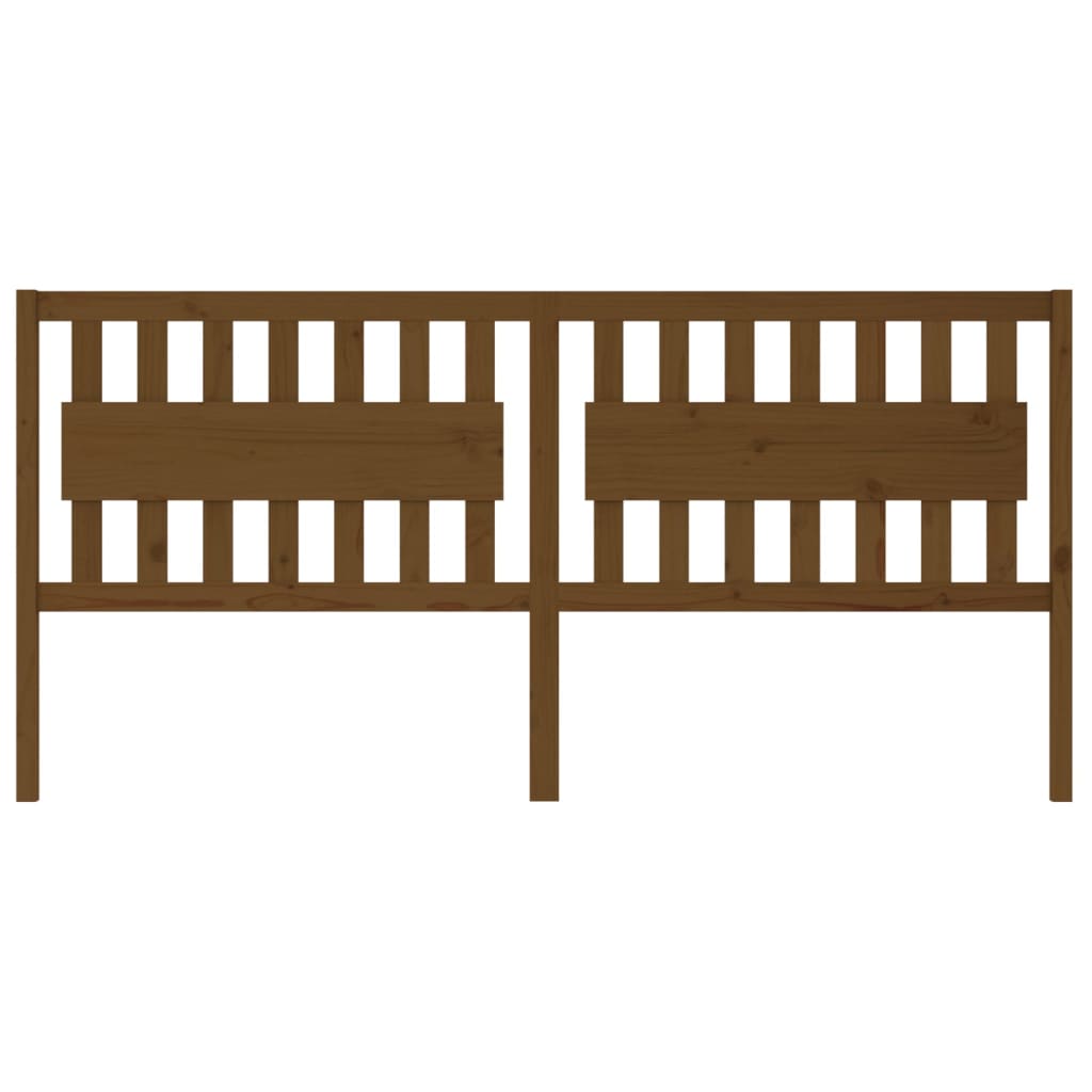 Kopfteil Honigbraun 205,5x4x100 cm Massivholz Kiefer