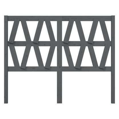 Kopfteil Grau 146x4x100 cm Massivholz Kiefer