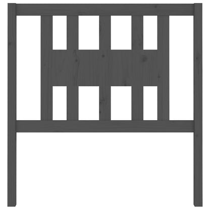 Kopfteil Grau 96x4x100 cm Massivholz Kiefer