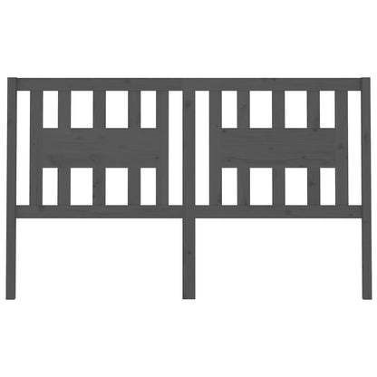 Kopfteil Grau 141x4x100 cm Massivholz Kiefer