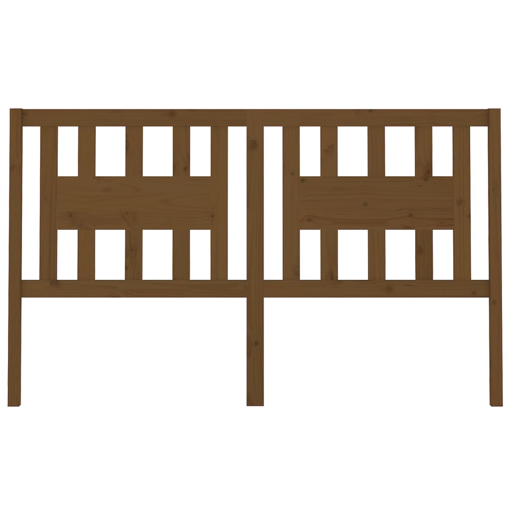 Kopfteil Honigbraun 141x4x100 cm Massivholz Kiefer