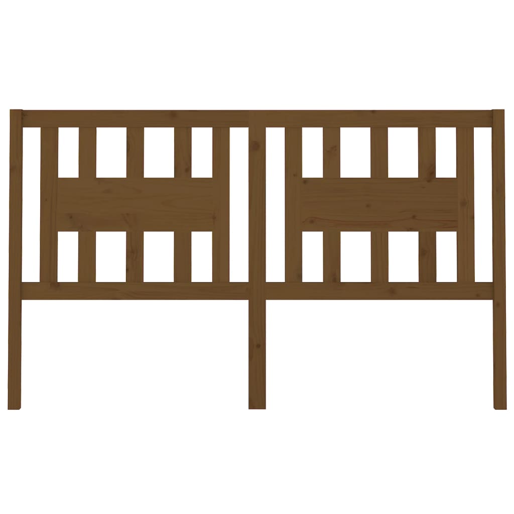 Kopfteil Honigbraun 166x4x100 cm Massivholz Kiefer