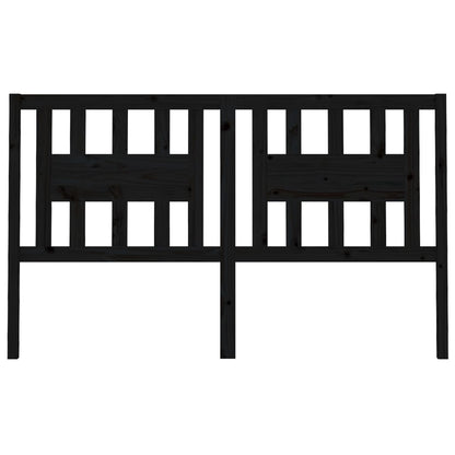 Kopfteil Schwarz 166x4x100 cm Massivholz Kiefer