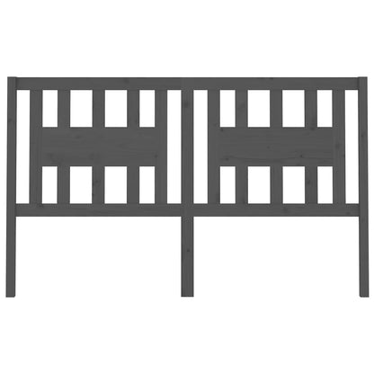 Kopfteil Grau 206x4x100 cm Massivholz Kiefer