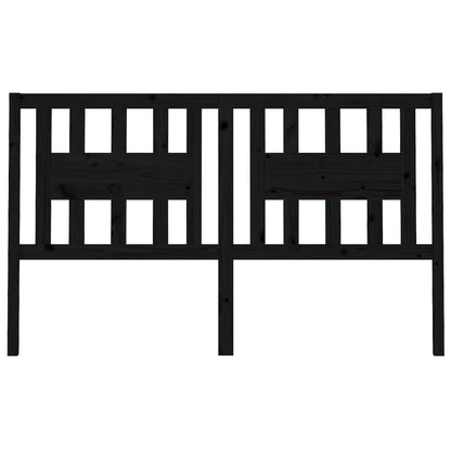 Kopfteil Schwarz 206x4x100 cm Massivholz Kiefer