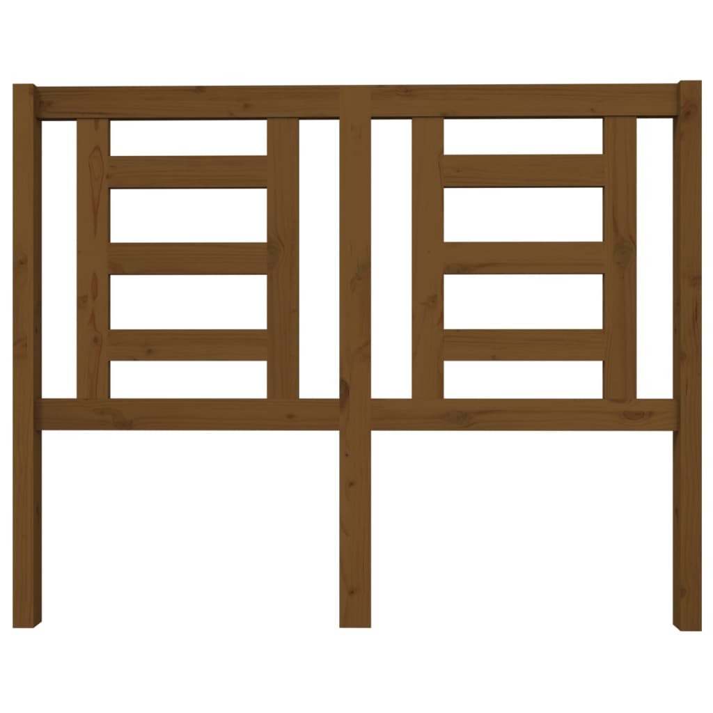 Kopfteil Honigbraun 126x4x100 cm Massivholz Kiefer