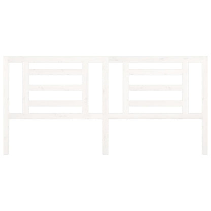 Kopfteil Weiß 206x4x100 cm Massivholz Kiefer