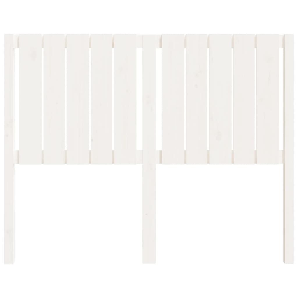 Kopfteil Weiß 125,5x4x100 cm Massivholz Kiefer