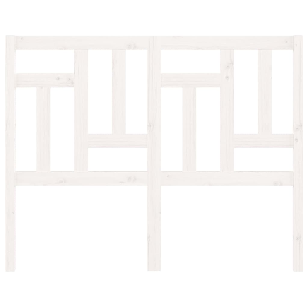 Kopfteil Weiß 125,5x4x100 cm Massivholz Kiefer