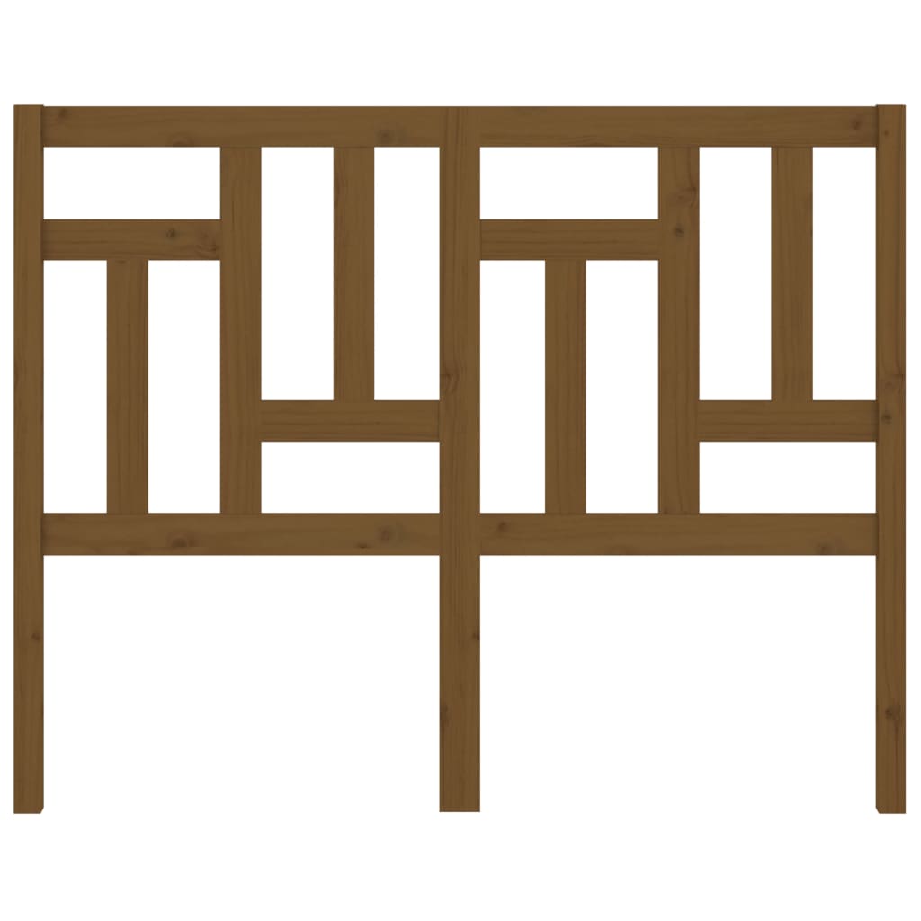 Kopfteil Honigbraun 125,5x4x100 cm Massivholz Kiefer