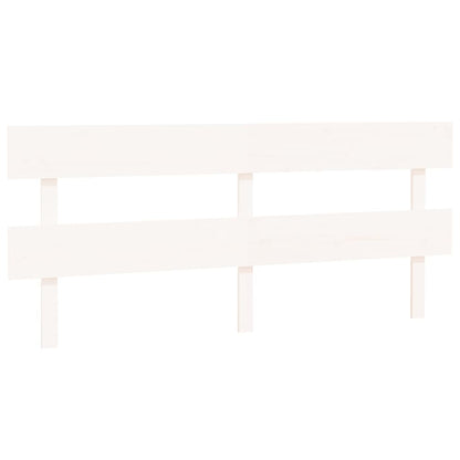 Kopfteil Weiß 204x3x81 cm Massivholz Kiefer