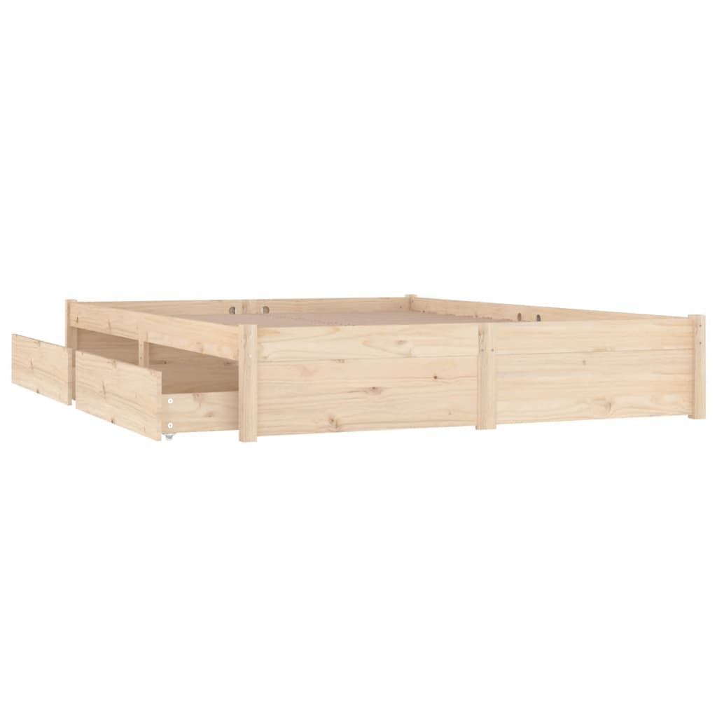 Bett ohne Matratze mit Schubladen 120x200 cm