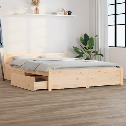 Bett mit Schubladen 120x200 cm