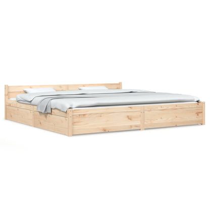 Bett mit Schubladen 200x200 cm