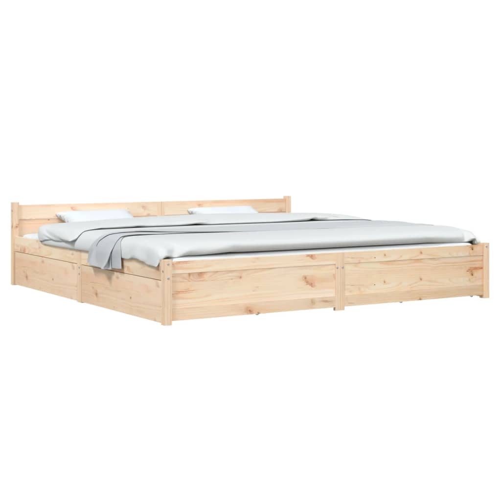 Bett mit Schubladen 200x200 cm
