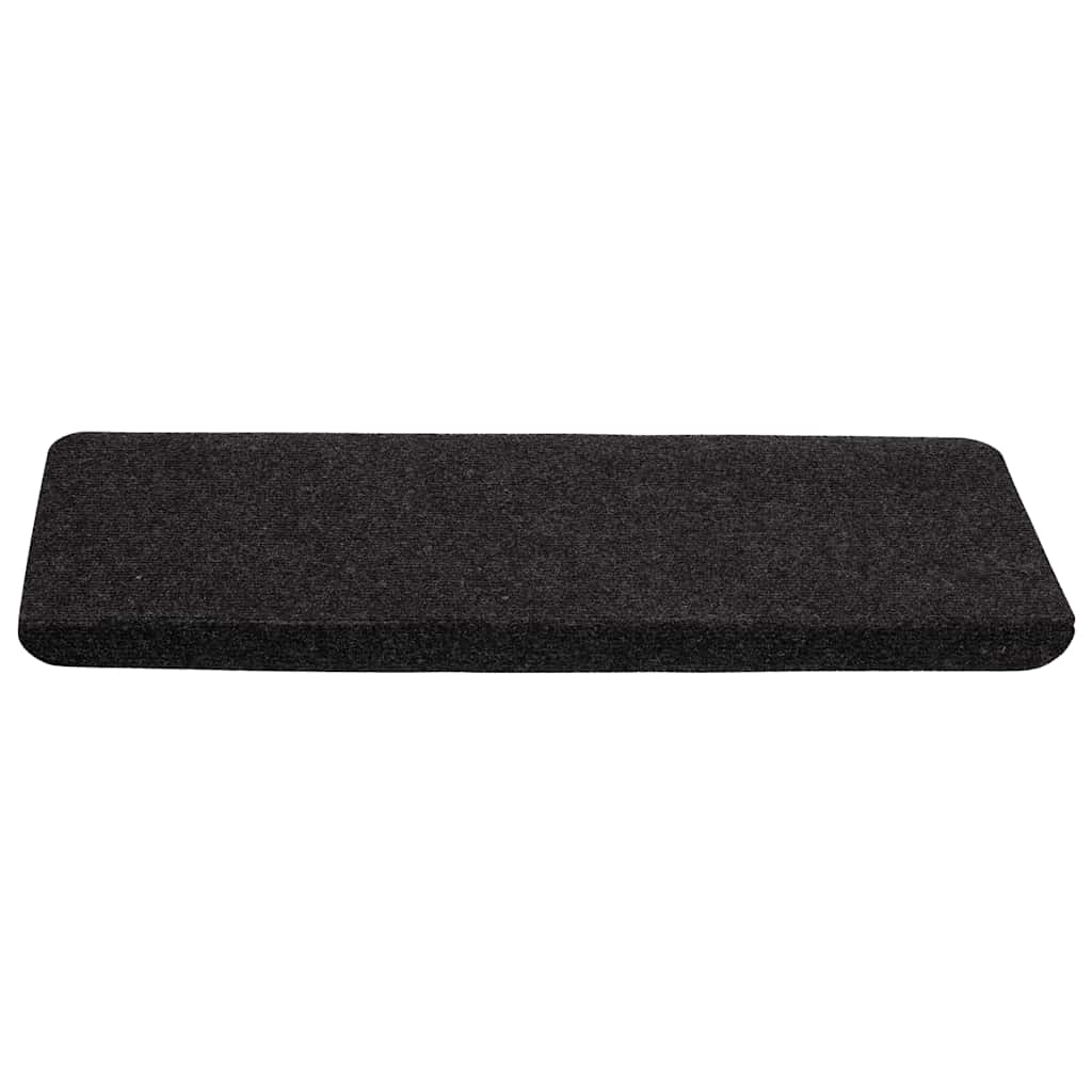 Stufenmatten Selbstklebend 15 Stk. 65x24,5x3,5 cm Schwarz