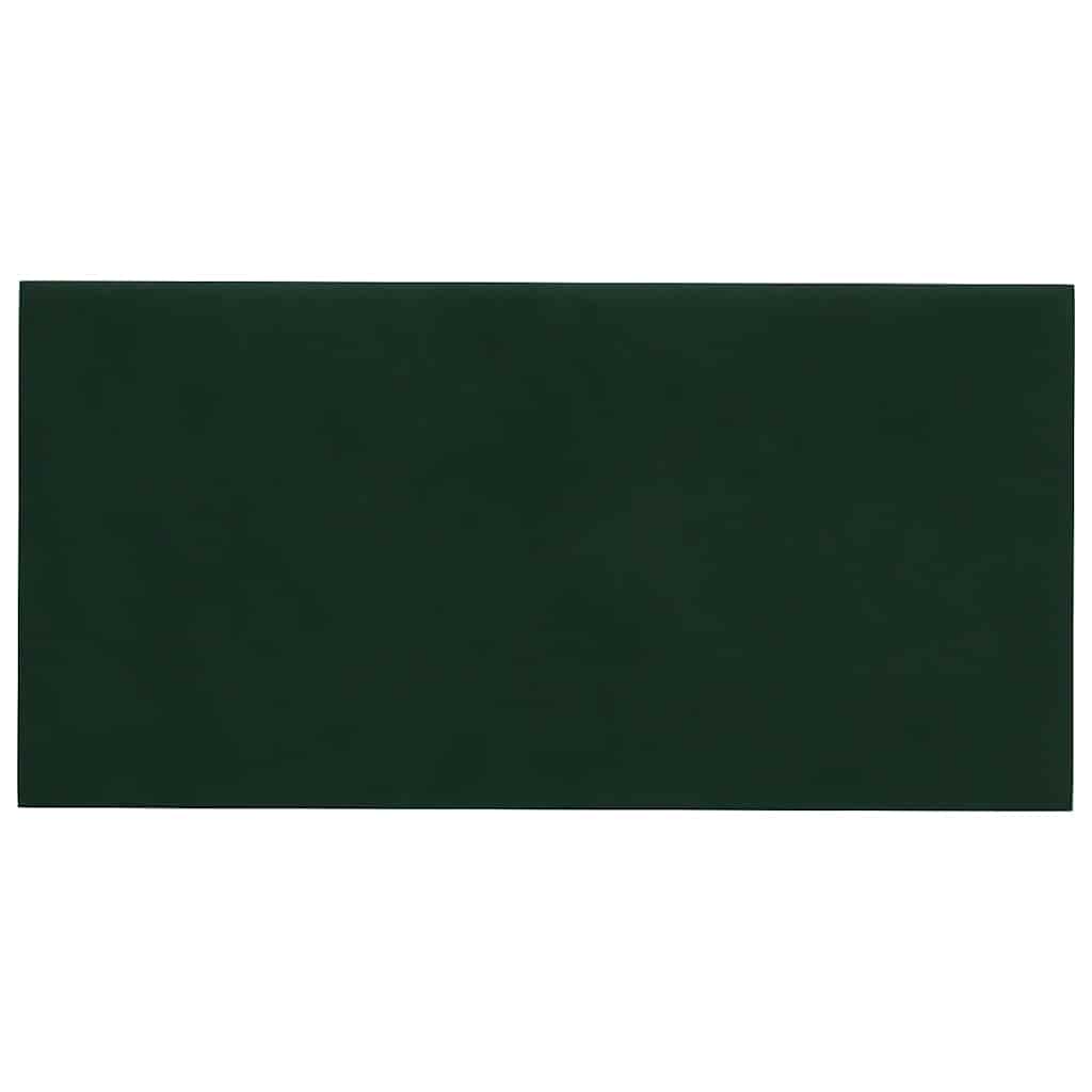 Wandpaneele 12 Stk. Dunkelgrün 30x15 cm Samt 0,54 m²
