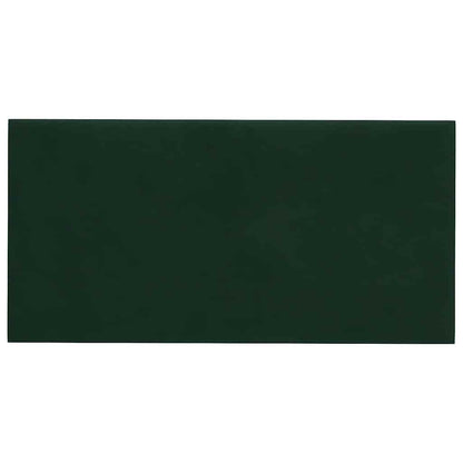 Wandpaneele 12 Stk. Dunkelgrün 30x15 cm Samt 0,54 m²