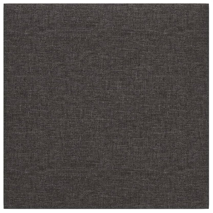 Wandpaneele 12 Stk. Dunkelgrau 30x30 cm Stoff 1,08 m²