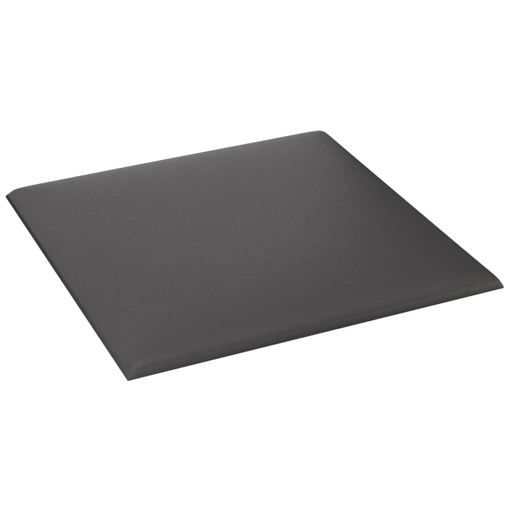 Vægpaneler 12 stk. Grå 30x30 cm kunstlæder 1,08 m²