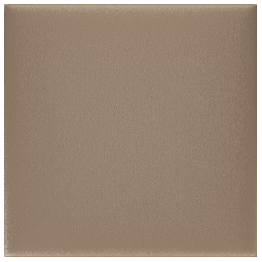 Wandpaneele 12 Stk. Cappuccino-Braun 30x30cm Kunstleder 1,08 m²