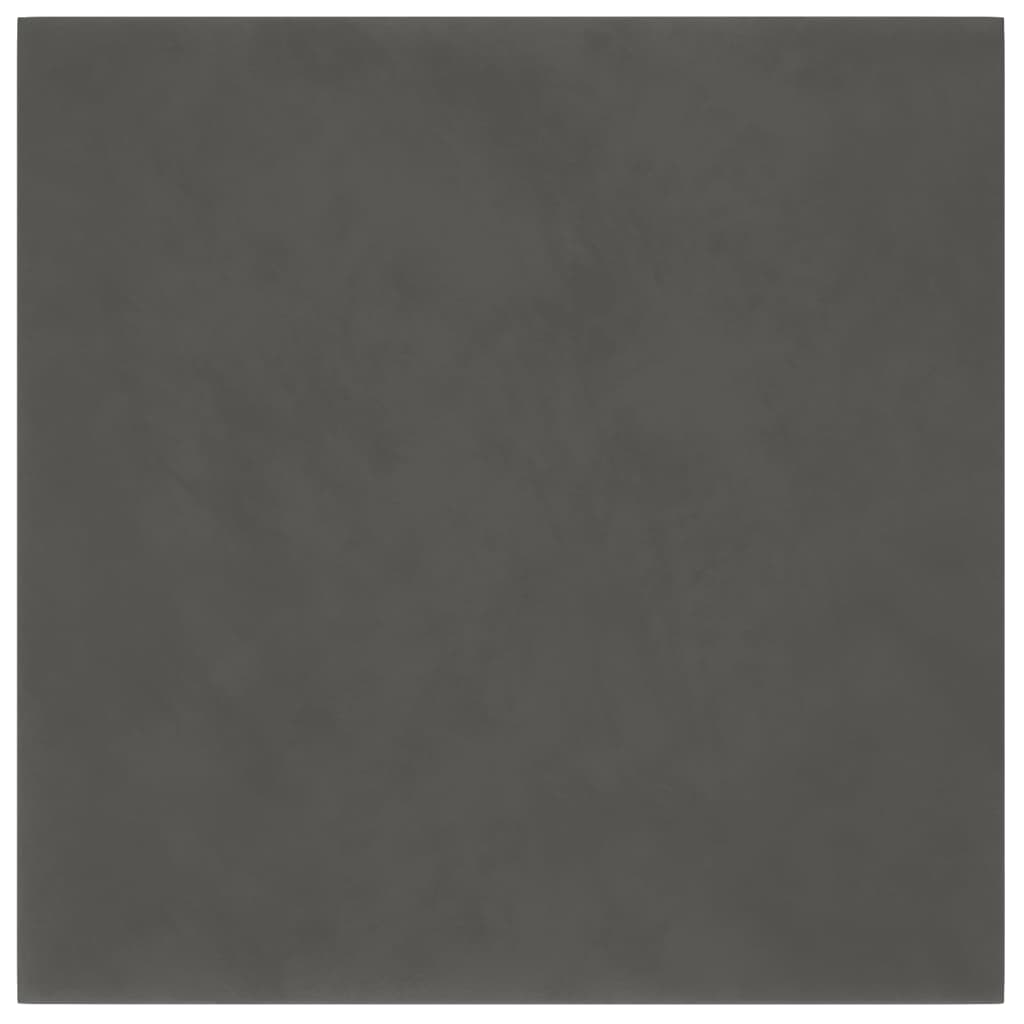 Vægpaneler 12 stk Mørkegrå 30x30 cm fløjl 1,08 m²