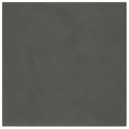Vægpaneler 12 stk Mørkegrå 30x30 cm fløjl 1,08 m²