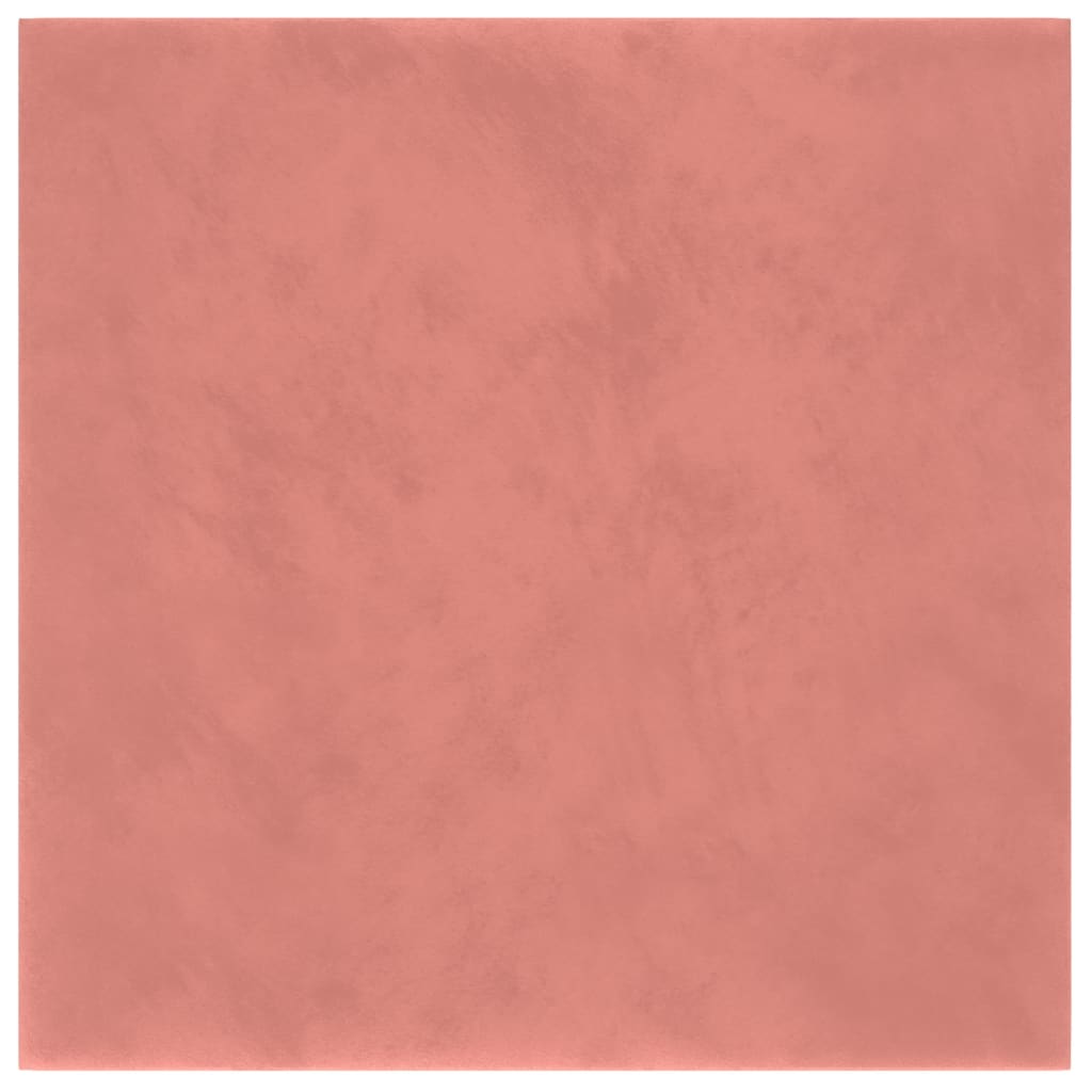 Vægpaneler 12 stk Pink 30x30 cm Fløjl 1,08 m²