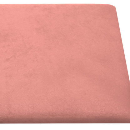 Vægpaneler 12 stk Pink 30x30 cm Fløjl 1,08 m²