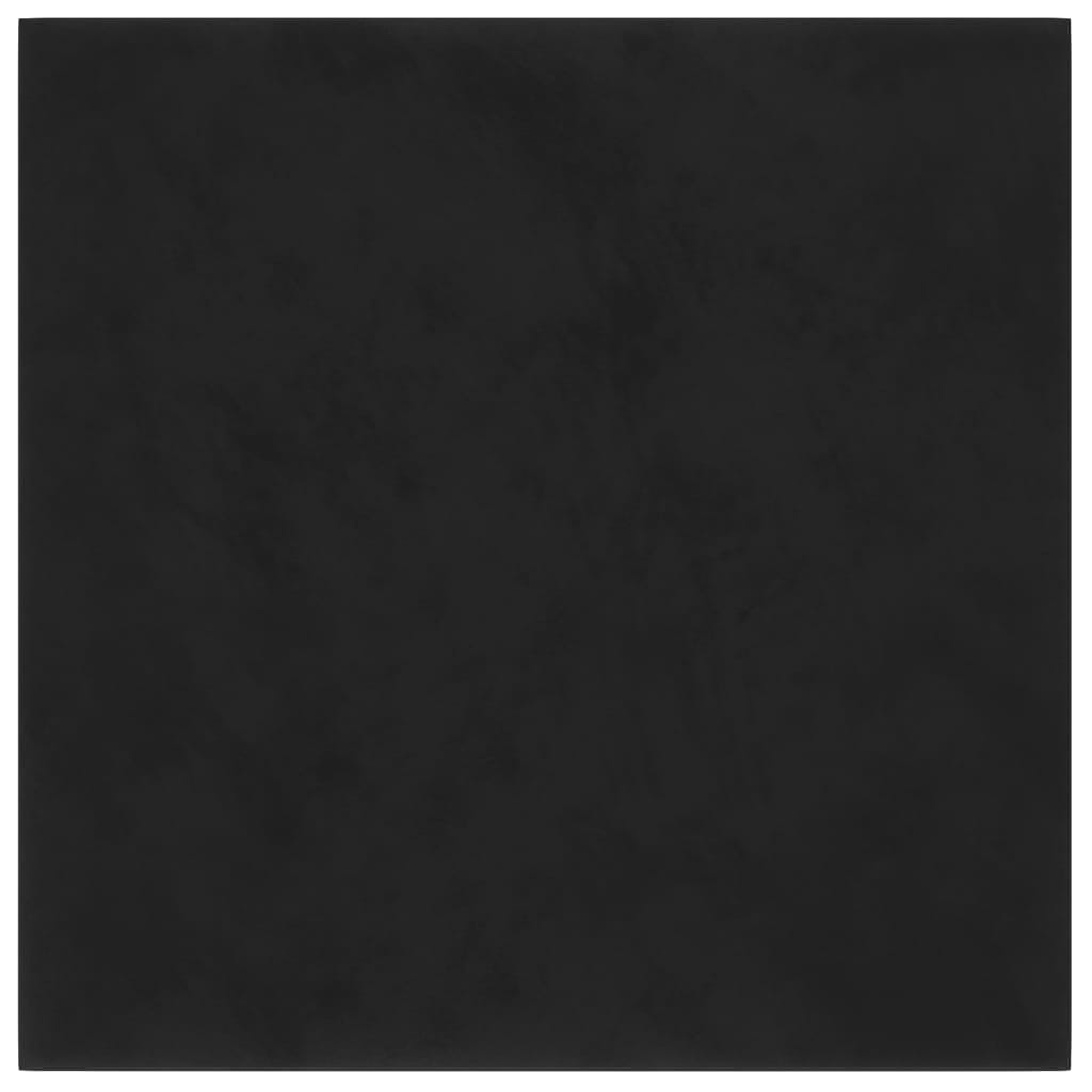 Vægpaneler 12 stk. Sort 30x30 cm Fløjl 1,08 m²