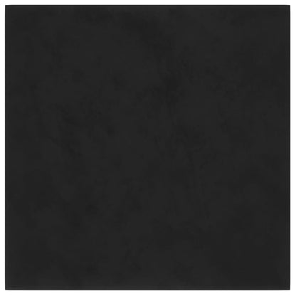 Vægpaneler 12 stk. Sort 30x30 cm Fløjl 1,08 m²