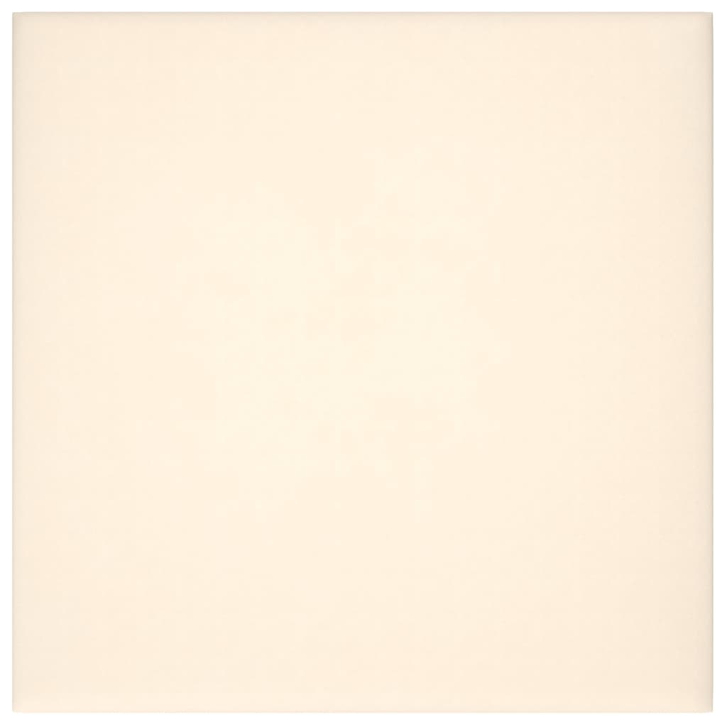 Wandpaneele 12 Stk. Creme 30x30 cm Samt 1,08 m²