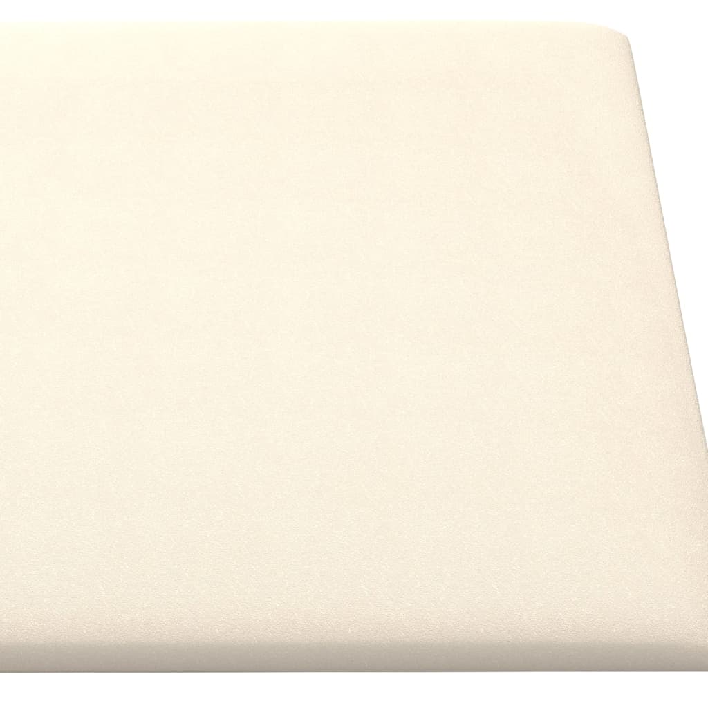 Wandpaneele 12 Stk. Creme 30x30 cm Samt 1,08 m²