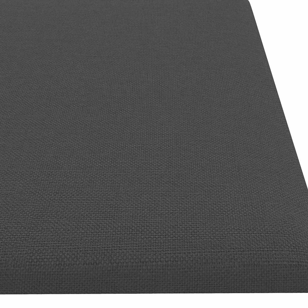 Wandpaneele 12 Stk. Dunkelgrau 60x15 cm Stoff 1,08 m²