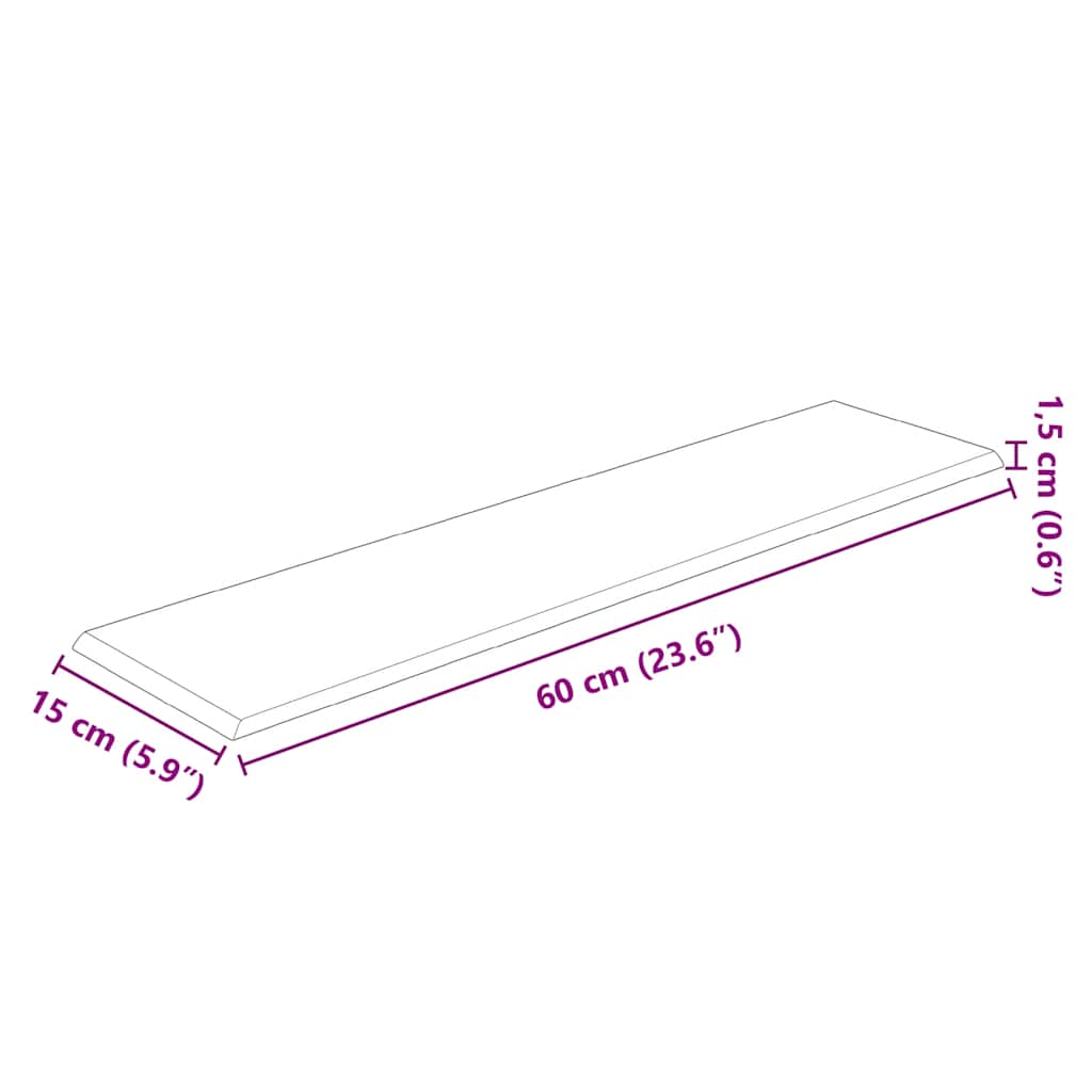 Wandpaneele 12 Stk. Schwarz 60x15 cm Kunstleder 1,08 m²