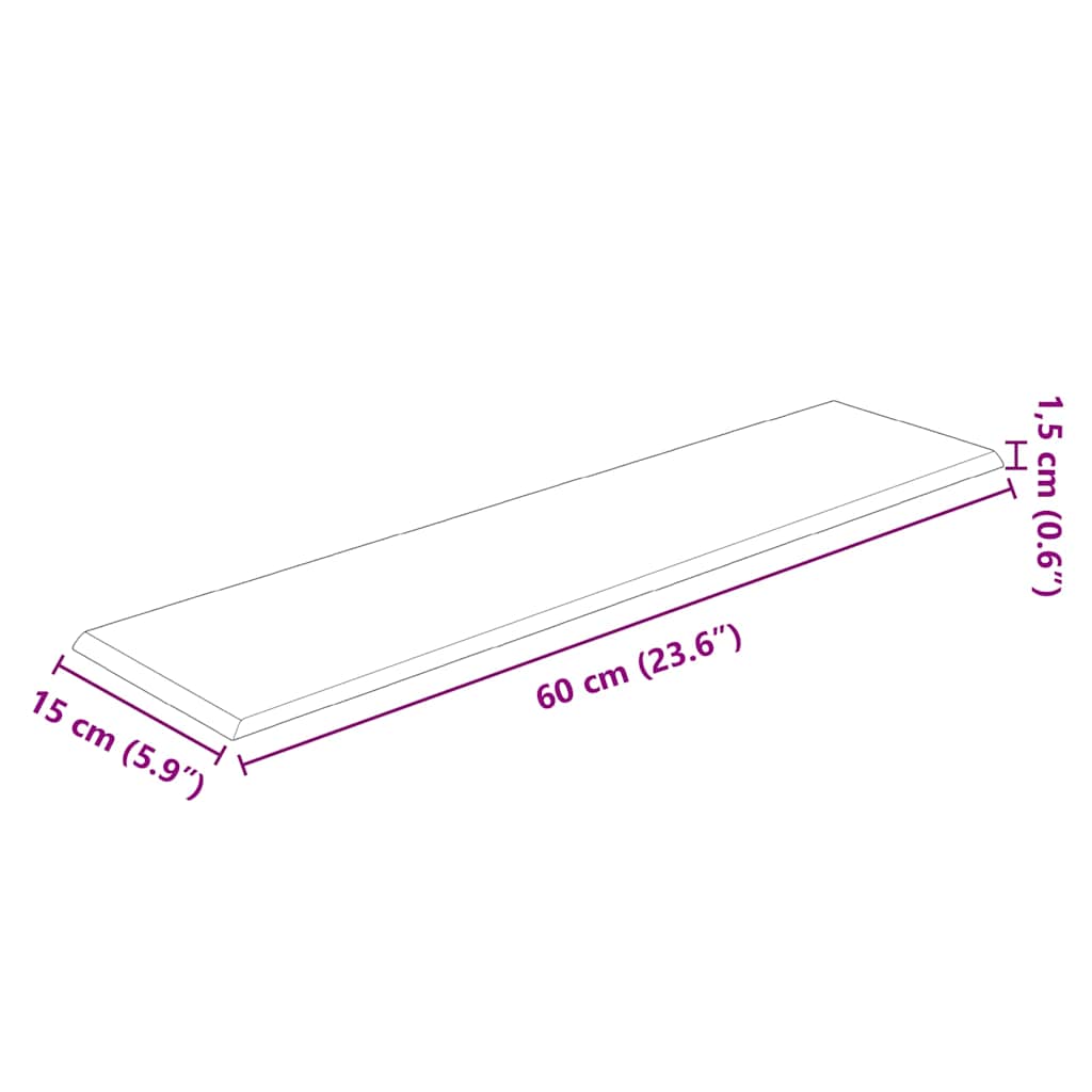 Wandpaneele 12 Stk. Grau 60x15 cm Kunstleder 1,08 m²