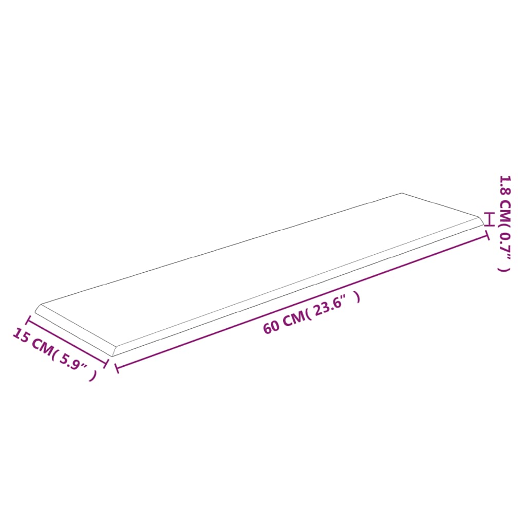 Vægpaneler 12 stk Lysegrå 60x15 cm fløjl 1,08 m²