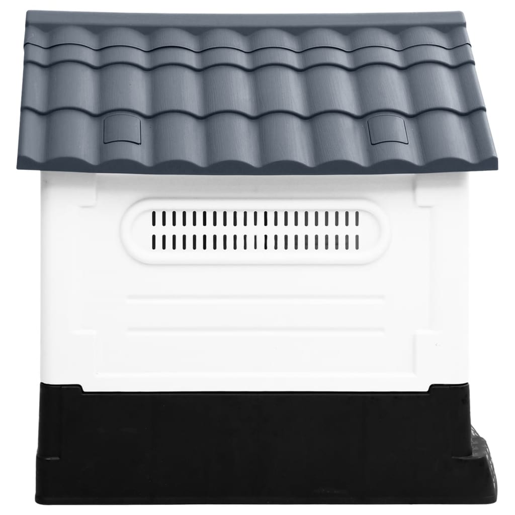 Hundehütte Grau 57x68x66 cm Polypropylen