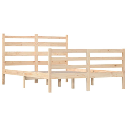 Massivholzbett ohne Matratze 120x200 cm Kiefernholz