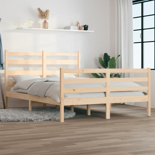 Massivholzbett ohne Matratze 120x200 cm Kiefernholz