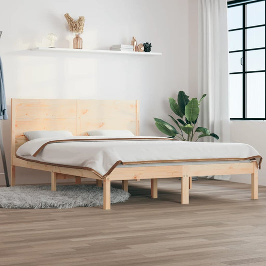 Massivholzbett ohne Matratze 160x200 cm Kiefernholz